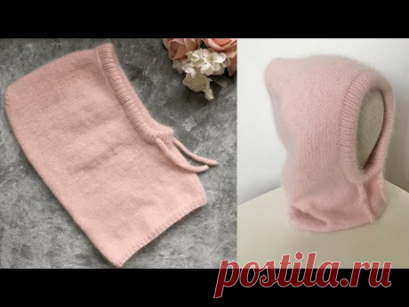 ВЯЖЕМ МОДНЫЙ АКСЕССУАР - КАПОР (КАПЮШОН)! KNITTED HAT.