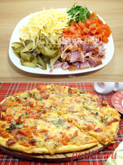 Италия.Тонкая пицца, пошаговый рецепт с фото на Kedem.ru