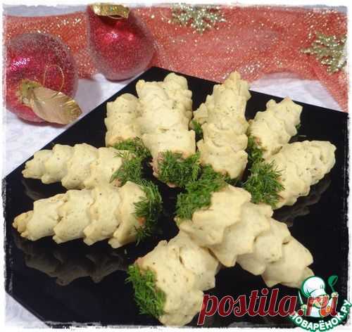 Закусочные "елочки" с начинкой из консервированного тунца - кулинарный рецепт