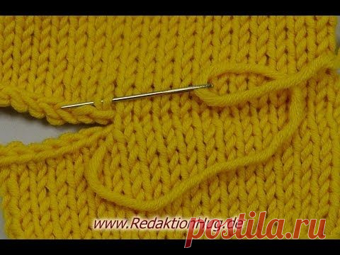СОЕДИНЕНИЕ ТРИКОТАЖНЫМИ ШВАМИ ЛИЦЕВЫМИ И ИЗНАНОЧНЫМИ ПЕТЛЯМИ./ ВИДЕО.