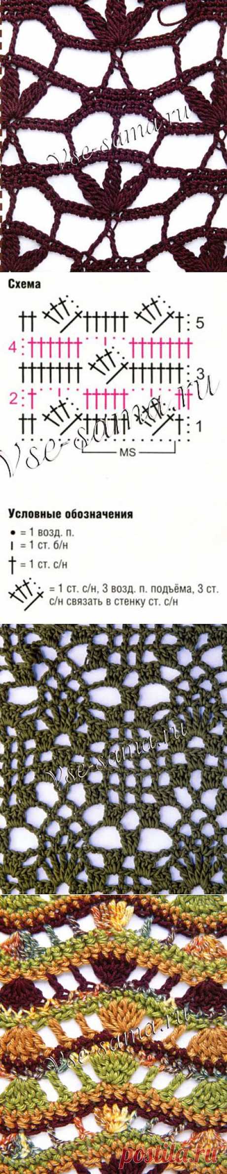 Узоры крючком..