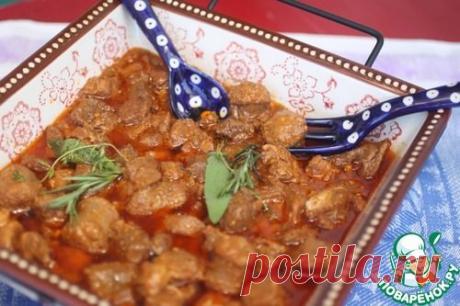 Рагу из трех видов мяса в азиатском стиле - кулинарный рецепт