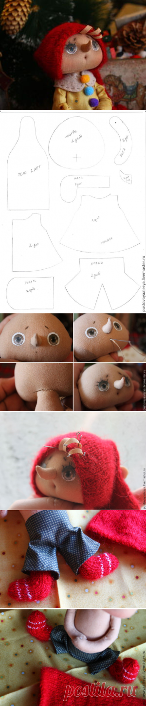 Шьем маленького Буратино - Ярмарка Мастеров - ручная работа, handmade