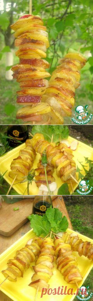 Шашлык из сала "Добавки!!! Было мало!" - кулинарный рецепт