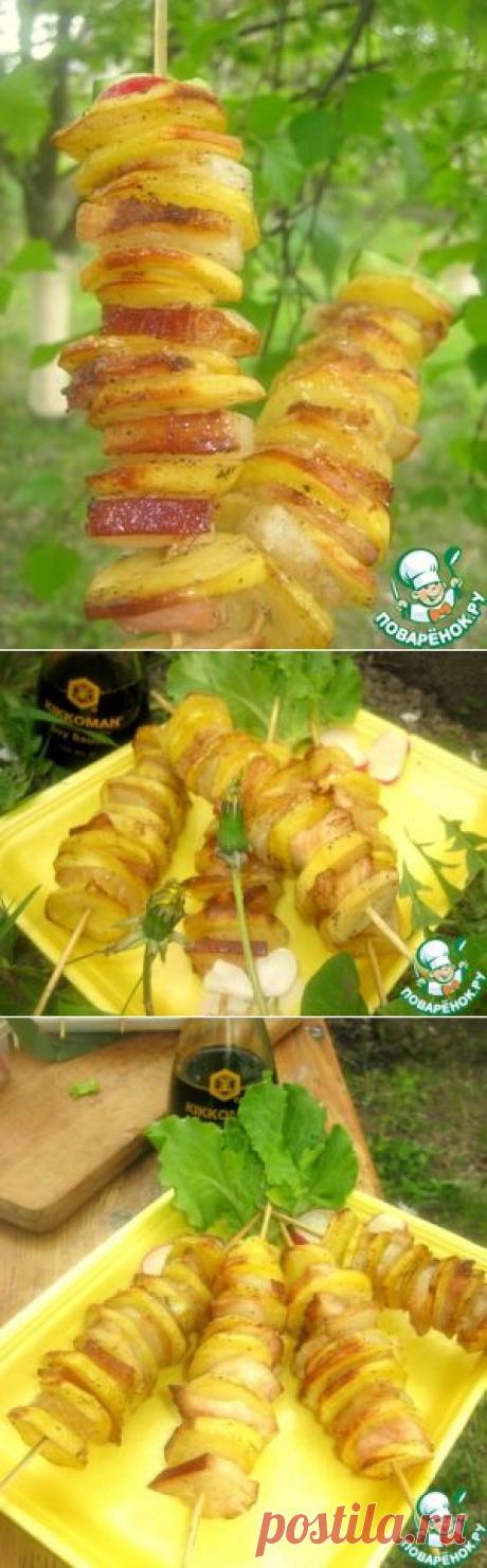 Шашлык из сала &quot;Добавки!!! Было мало!&quot; - кулинарный рецепт