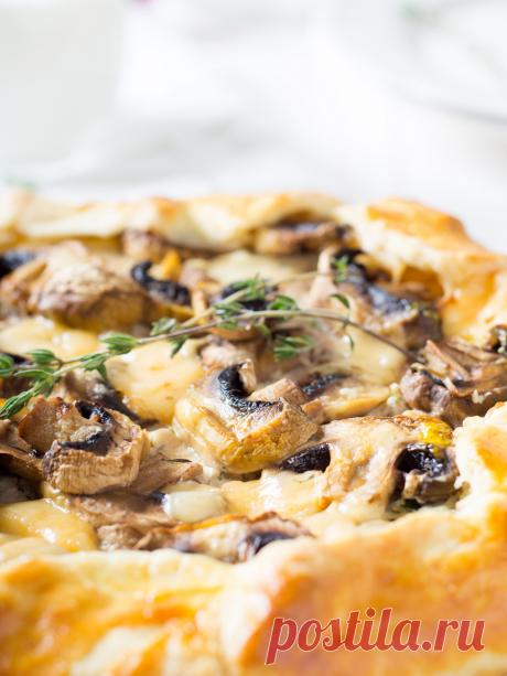 Elena Demyanko: Галета с рикоттой и шампиньонами / Mushroom and ricotta galette