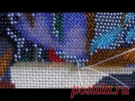 СП &quot;Море&quot; 6-7 неделя, мой способ вышивки бисером. - YouTube