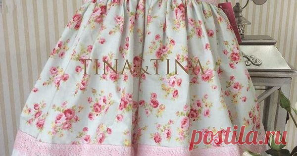 VESTIDOS INFANTIS Crochê e Tecido