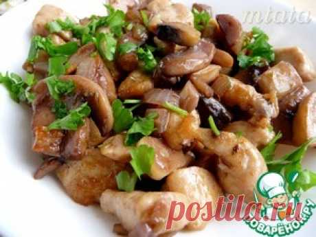 Курица под винно-сливочным соусом - кулинарный рецепт