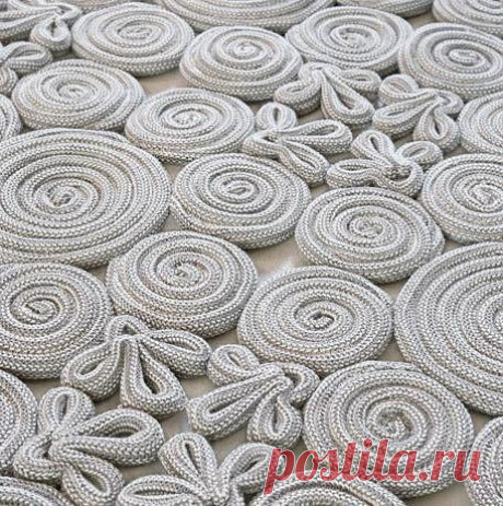 Коврики из шнура гусеничка — Сделай сам, идеи для творчества - DIY Ideas