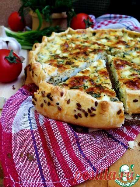 Галета с яйцом, луком и сыром - кулинарный рецепт