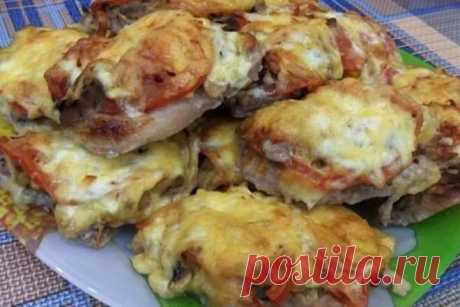 Французские отбивные из свинины с грибами в духовке - Dynastyofchefs.ru
