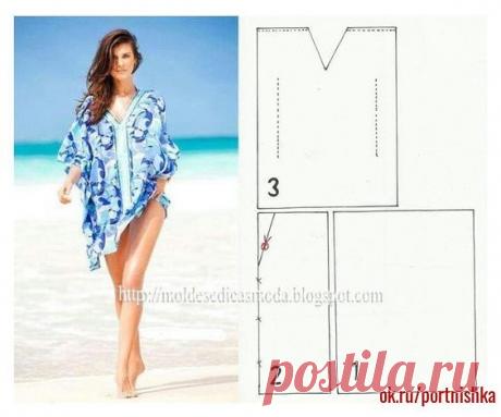 Пляжные туники!  Легкий крой для начинающих!
#portnishka #кройкаишитье #выкройка_платья