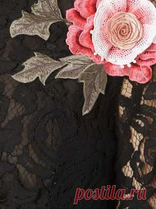Martha Medeiros Floral Appliqué 'marescot' Lace Blouse - Destination Brazil - Farfetch.com
