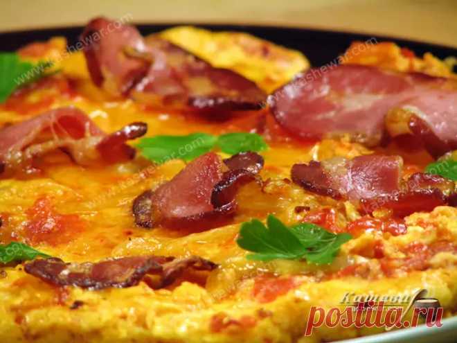 Пиперада | Кашевар Пиперада – рецепт испанской кухни, очень вкусный омлет с овощами и сырокопченой ветчиной.