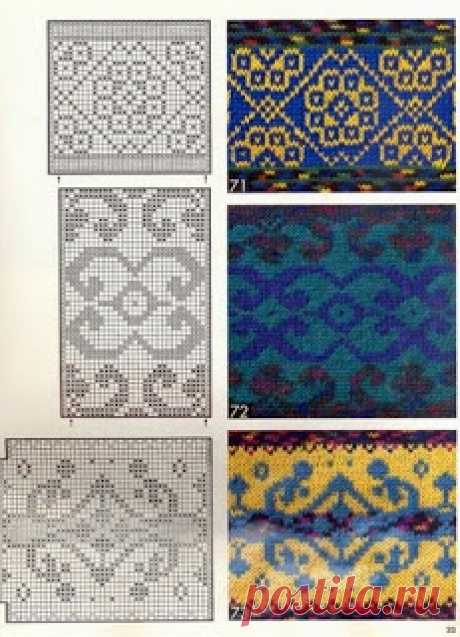 Вязание в стиле Fair isle :cнуды, шарфы,шапки...