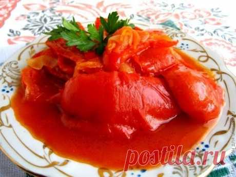 Лечо из болгарского перца и помидоров с морковью и чесноком