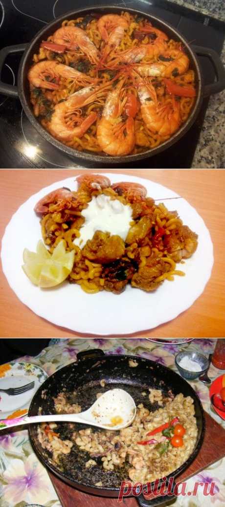 ФИДЕГВА С КУРИЦЕЙ И МОРЕПРОДУКТАМИ (или паэлья с макаронными изделиями). | Давай поговорим