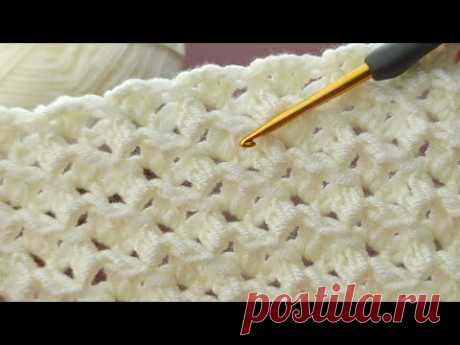 ⚡⚡Wow⚡⚡ 💯Amazing👌 * Super Easy Tunisian Crochet Baby Blanket For Beginners online Tutorial *