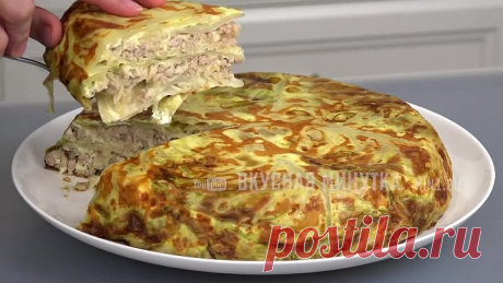 Вместо риса добавляю сырой КАРТОФЕЛЬ! Семья В ВОСТОРГЕ! Капустная слоёнка