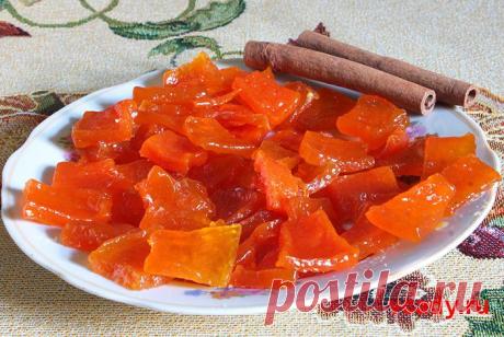 Цукаты из тыквы - солнечное лакомство.