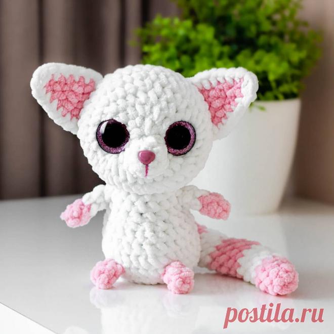 Плюшевый лемур крючком: мастер-класс | AmiguRoom