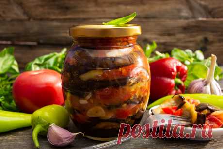 Салат из баклажанов с овощным соусом на зиму — вкусно и просто. Пошаговый рецепт с фото — Ботаничка.ru