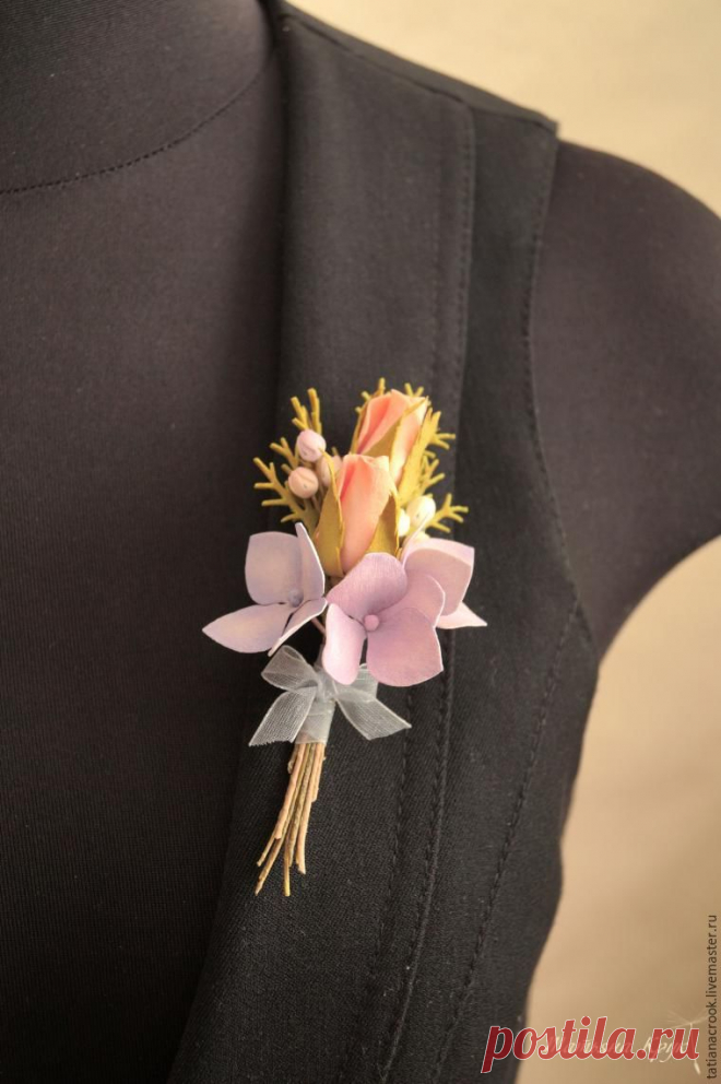 Основа для бутоньерки своими руками - Ярмарка Мастеров - ручная работа, handmade