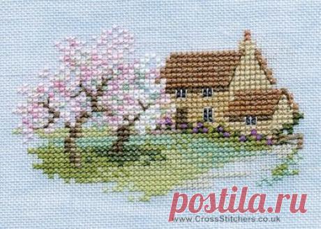 Buildings - Orchard Cottage - Minuets - Cross Stitch Kit from Derwentwater Designs