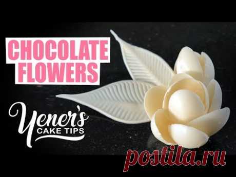 How to Make Simple CHOCOLATE FLOWERS Tutorial | Yeners Cake Tips with Serdar Yener from Yeners Way