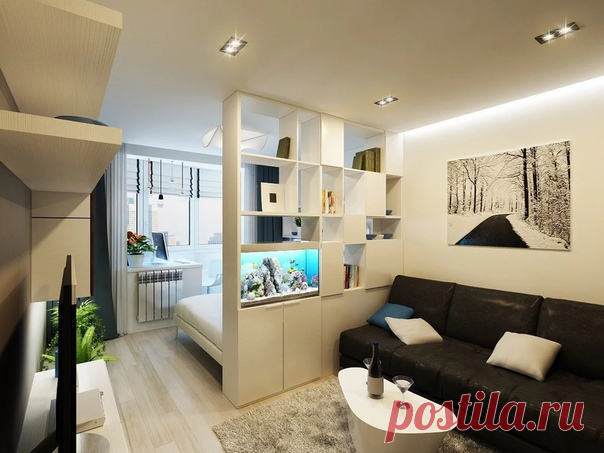 Зонирование в однушке, 30 кв.м