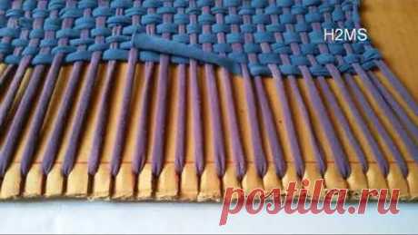How to make simple doormat /rug at home,DIY Recycling ideas from old leggings ,kaise banaye door mat