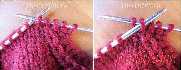 ​Как вязать реглан - декоративные убавления