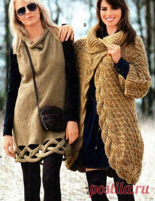 Зимнее Связать модный кардиган спицами 2016