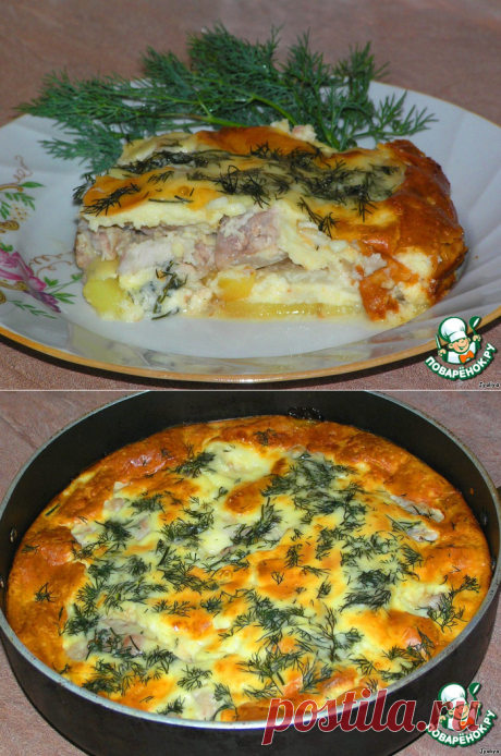 Курочка в яично-сырной заливке - безумно вкуснo!!!
