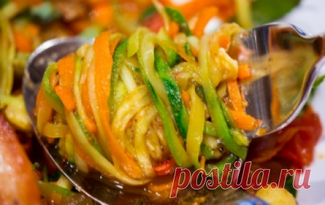 Кабачки по-корейски / Овощные салаты / TVCook: пошаговые рецепты с фото