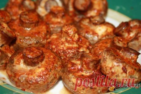 Шампиньоны запеченные в духовке рецепт приготовления