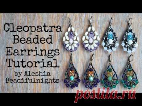 Cleopatra Beaded Earrings Tutorial