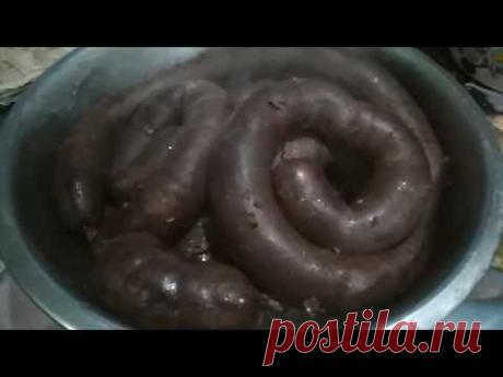 Колбаса кровяная, кровянка, рецепт.