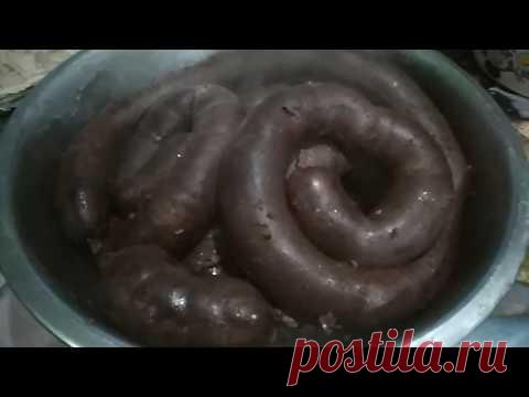 Колбаса кровяная, кровянка, рецепт.