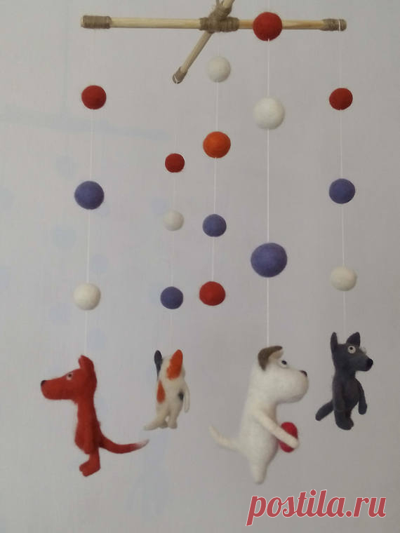 Needle Felted Baby Mobile Felted Baby Mobile Felted Animal