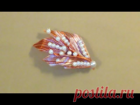 Цветы из лент МК / Проклеенная лента / Flower of satin ribbons DIY