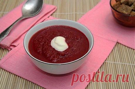 Супы-пюре со свеклой: 4 рецепта + видео.