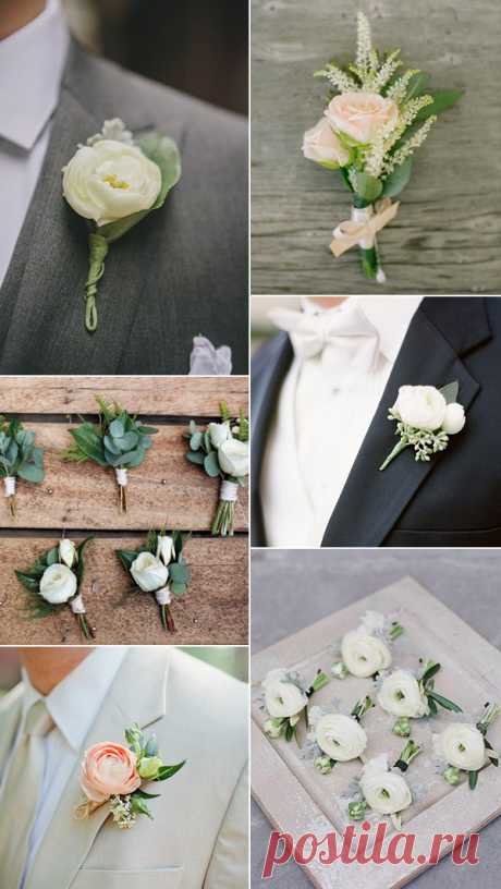greenery-wedding-ideas-for-boutonniere.jpg (600×1064)
