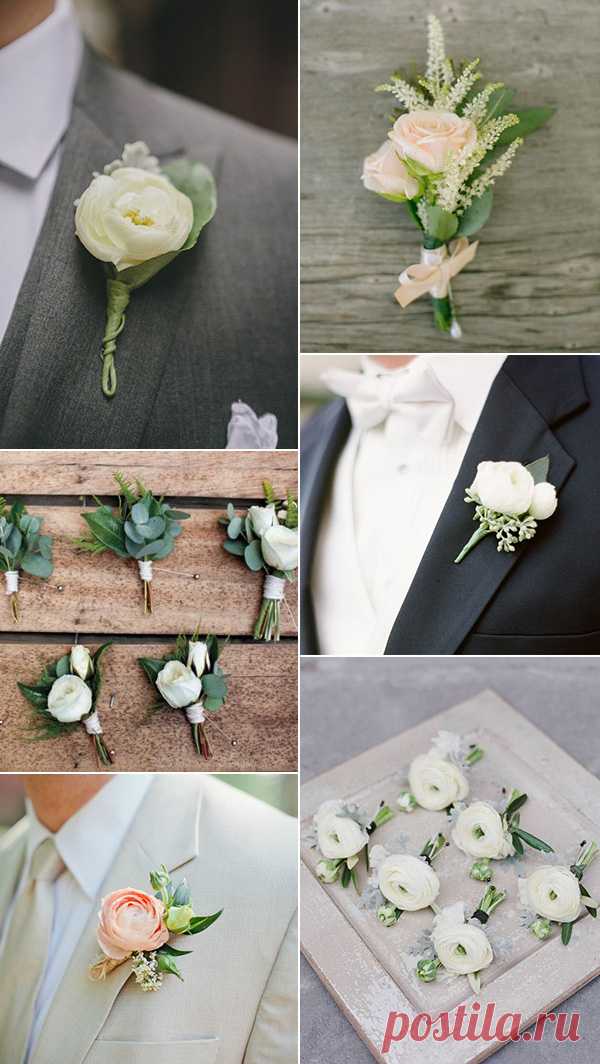 greenery-wedding-ideas-for-boutonniere.jpg (600×1064)