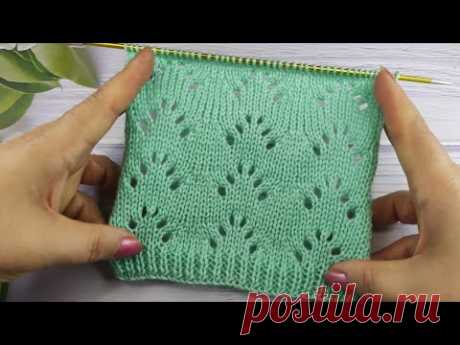 Lace Stitch Knit Pattern | Ajourmuster stricken | Punto Traforato ai ferri | Point Ajouré de Tricot