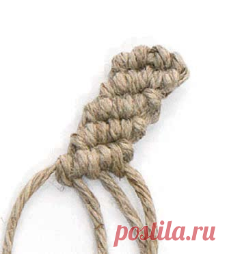 Горизонтальный ряд справа налево 1. Навесьте четное количество нитей.
2. Проплетите правую бриду.
3. Второй ряд так же проплетите справа
налево, начиная с правой крайней
рабочей нити.



Внимание!
При плетении горизонтальных
рядов брид справа налево рисунок
будет смещаться по диагонали
в левую сторону.