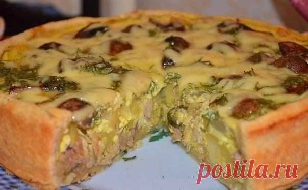 шеф-повар Одноклассники: Пирог с курицей и картошкой