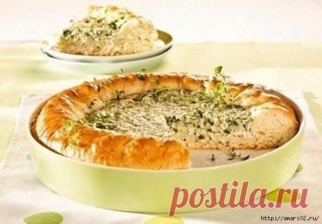 Вкусный пирог с начинкой.