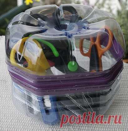 Шкатулка из пластиковых бутылок